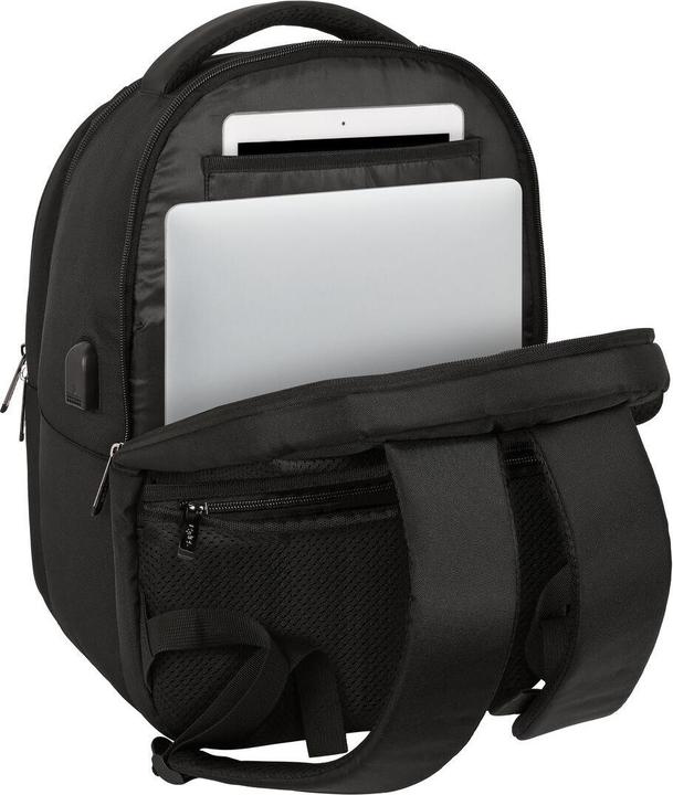 Image du produit Safta Sac à dos pour ordinateur portable et tablette avec port USB Business Noir (31 x 45 x 23 cm)