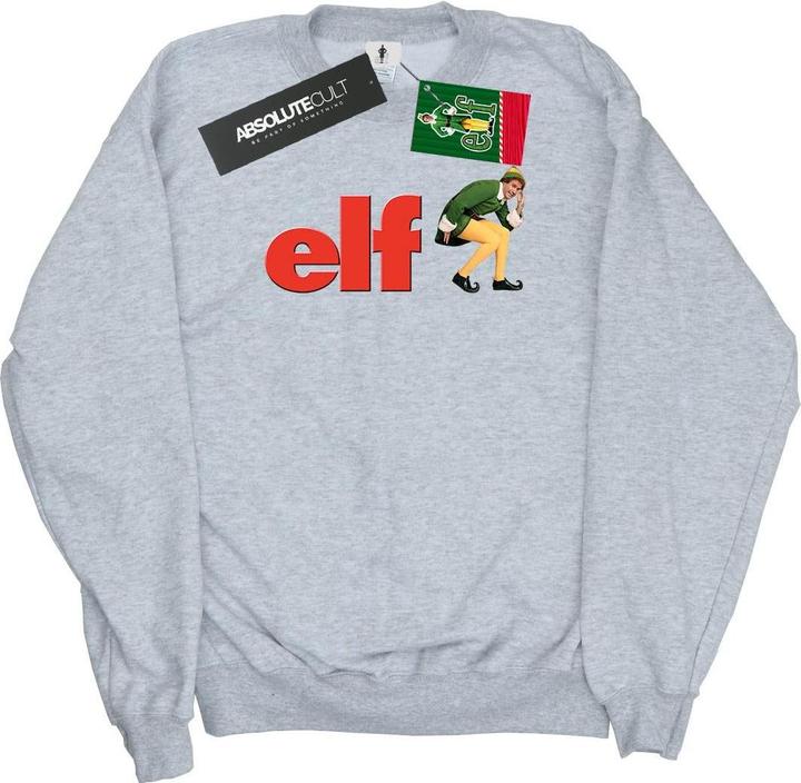 Actual product image Elf Womens/Ladies Crouching Logo Sweatshirt (XXL)