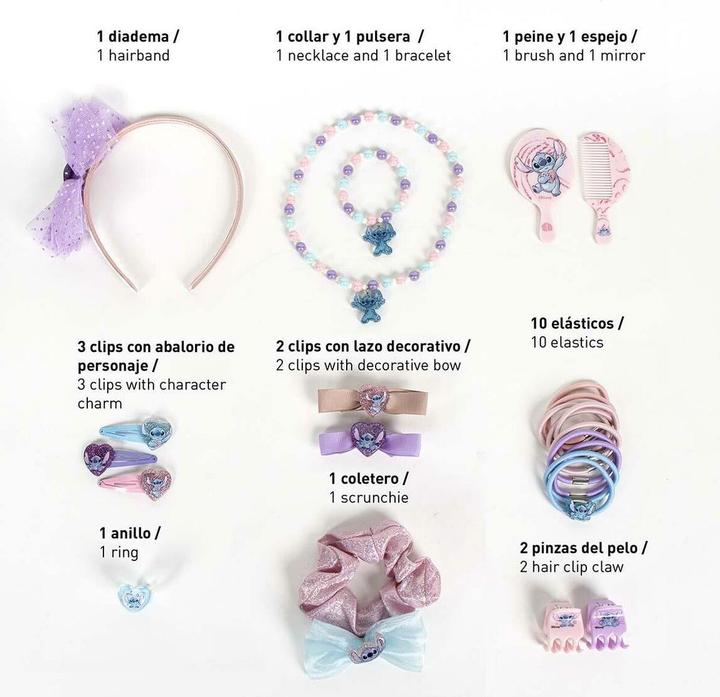 Actual product image Cerda Beauty Set Box - Disney Stitch (2500002942) (Hair tie)
