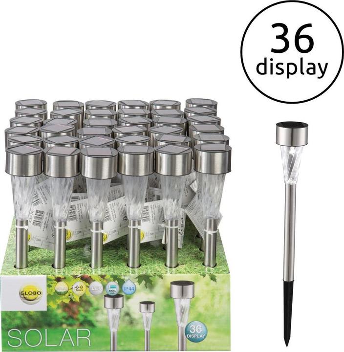 Immagine prodotto Globo Luce Solare In Acciaio Inox, 1xled (IP44)