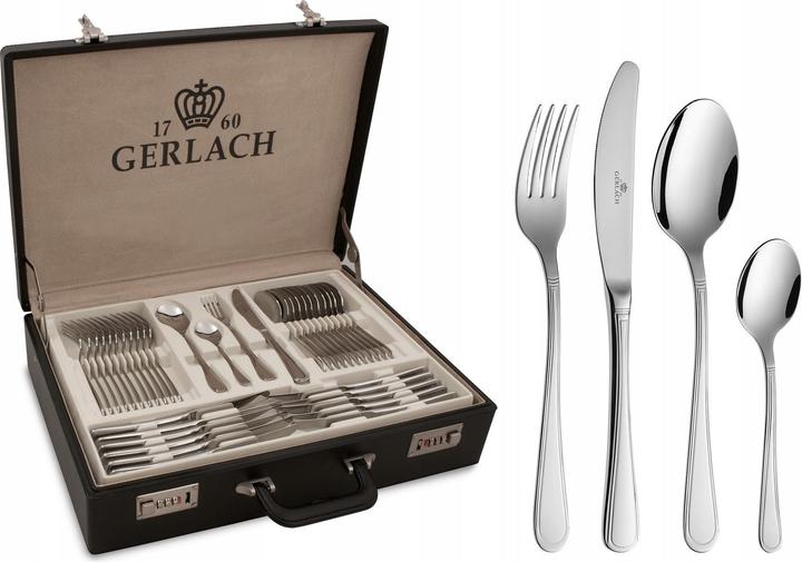 Gerlach Antica zestaw sztućców 68 szt. w walizce (68 Piece, Cutlery set)