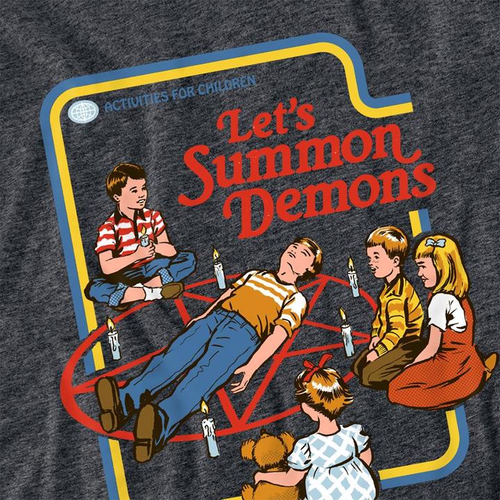 Produktbild Steven Rhodes Lets Summon Demons TShirt meliert (XXL)