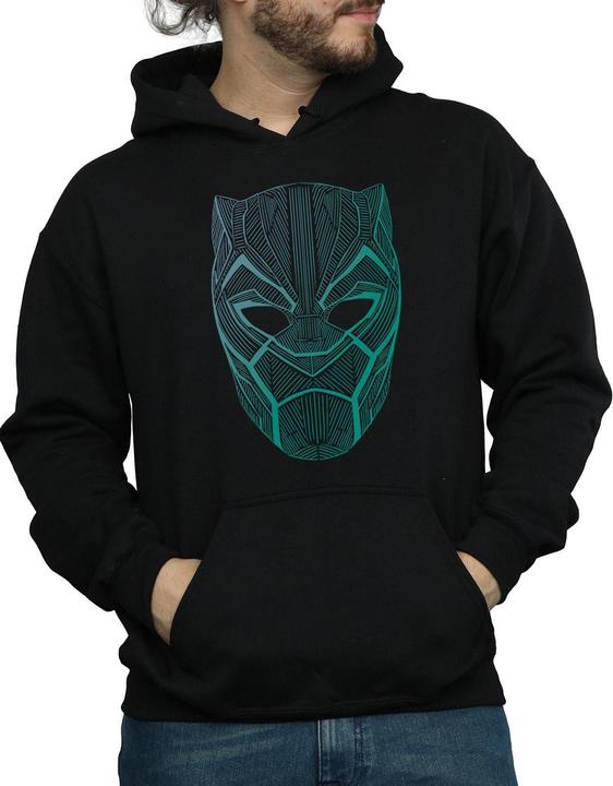 Produktbild Schwarzer Panther Stammesmaske Hoodie (M)