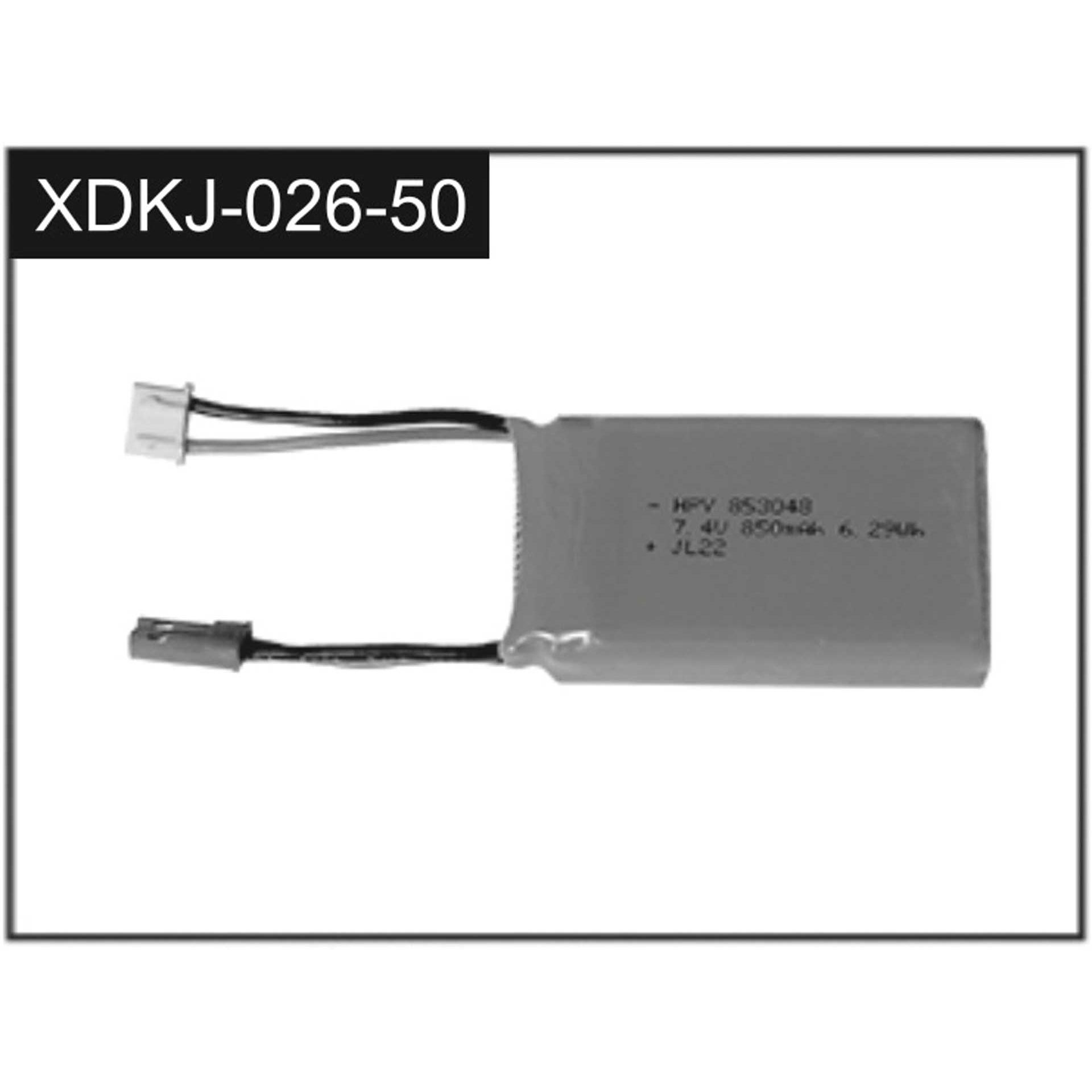 Absima 7.4V Li-Ion Battery 850mAh (upgrade) (7.40 V, 850 mAh)