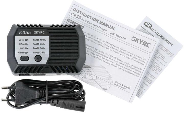 Produktbild SkyRC e455 AC NiMH 6-8 / LiPo 2-4S, 50W