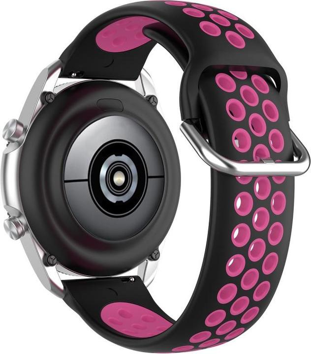 Produktbild Cover-Discount 22mm Silikon Sportarmband gelöchert pink (22 mm, Silikon)