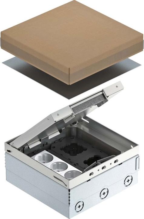 Actual product image OBO Bettermann UDHOME4 2V V socket type C (Euro plug) stainless steel