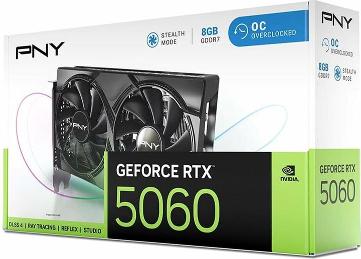 Image du produit PNY GeForce RTX 5060 Overclocked Dual Fan (8 Go)