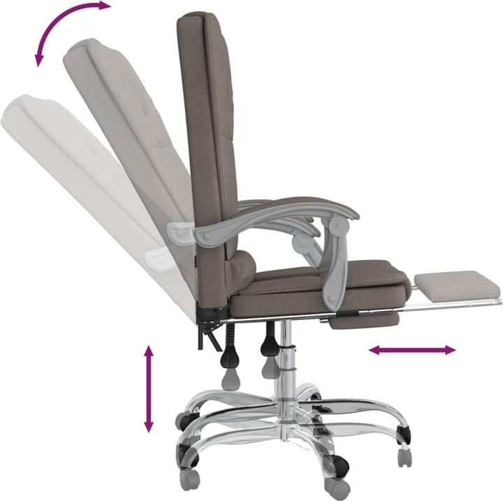 Image du produit vidaXL Massage-Bürostuhl (46.50 - 56 cm)