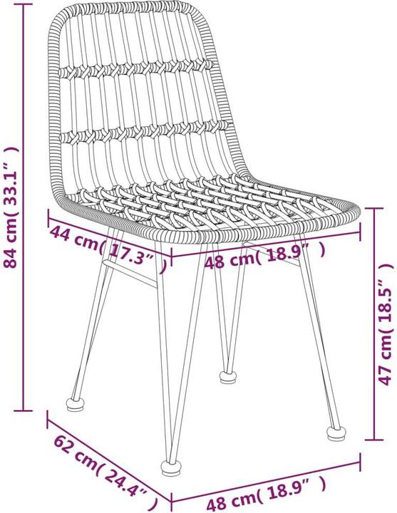 Produktbild vidaXL Garten Essgruppe