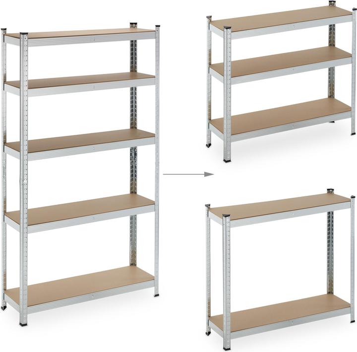 Actual product image Relaxdays 2x heavy duty shelving