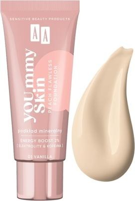 Produktbild Oceanic AA Yoummy Skin Peach Flawless Foundation podkład mineralny dodający blasku 01 Vanilla 30ml (01 Vanilla)