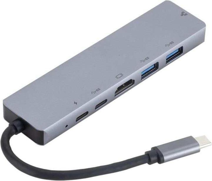 Actual product image eSTUFF USB-C 6-in-1 Mobile Hub (USB-C, 6 Ports)