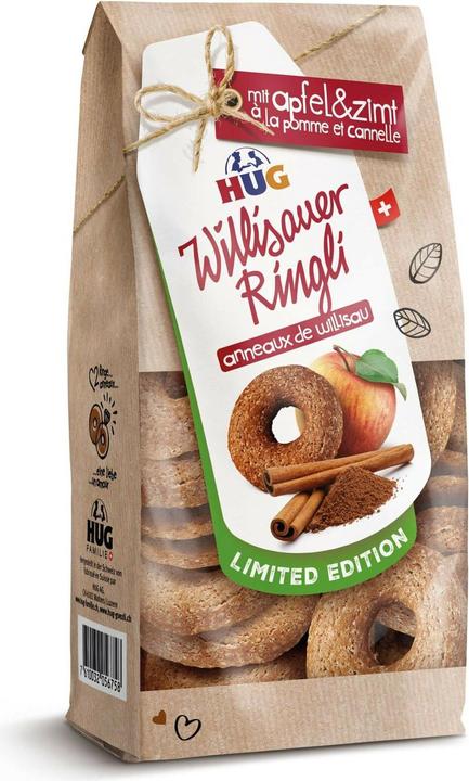 Actual product image HUG Willisauer Ringli apple & cinnamon biscuits 220 g (1 pcs., 220 g)