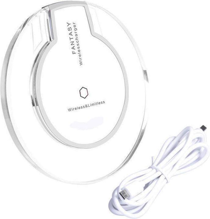 Produktbild PhoneLook Kabellos Ladestation Qi Wireless transparent Fantasy Ladegerät für Smartphone Glas/ (5 W)