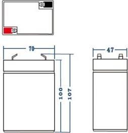 Image du produit GreenCell AGM02 (6 V, 4.50 Ah)