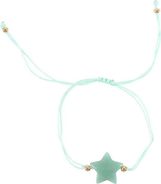 Actual product image Something Different Shine Bright Aventurine Star Bracelet (100% synthetic material)
