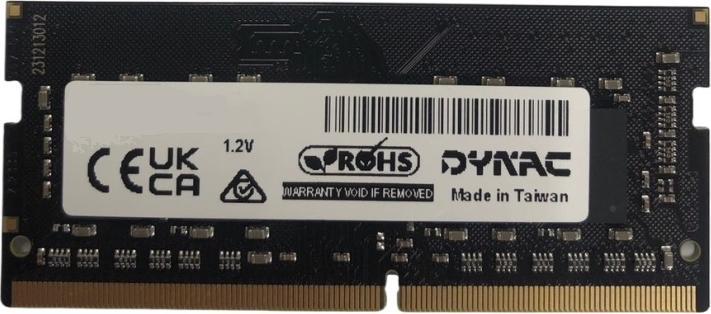 Actual product image Dynac Dynacard DD4S320016G/S Ram memory 16Gb Ddr4 SoDimm (1 x 16GB, 3200 MHz, DDR4-RAM, DIMM)