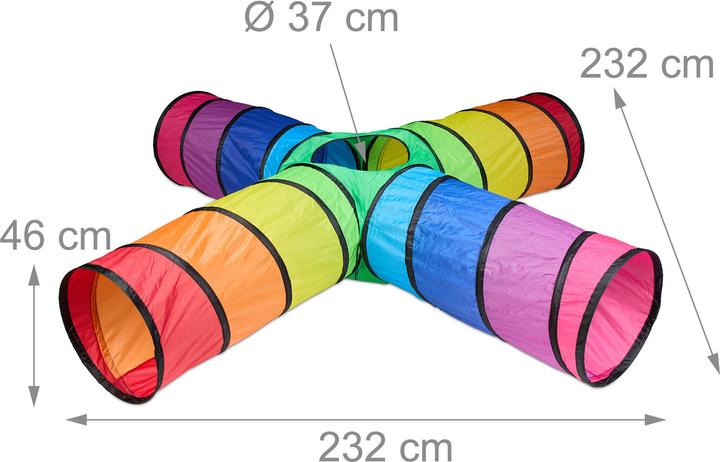 Actual product image Relaxdays Play tunnel
