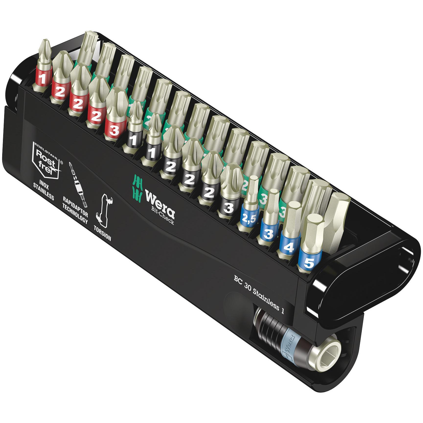 Wera, Bits, Bit-Check 30 Stainless 1 (D 6.3)