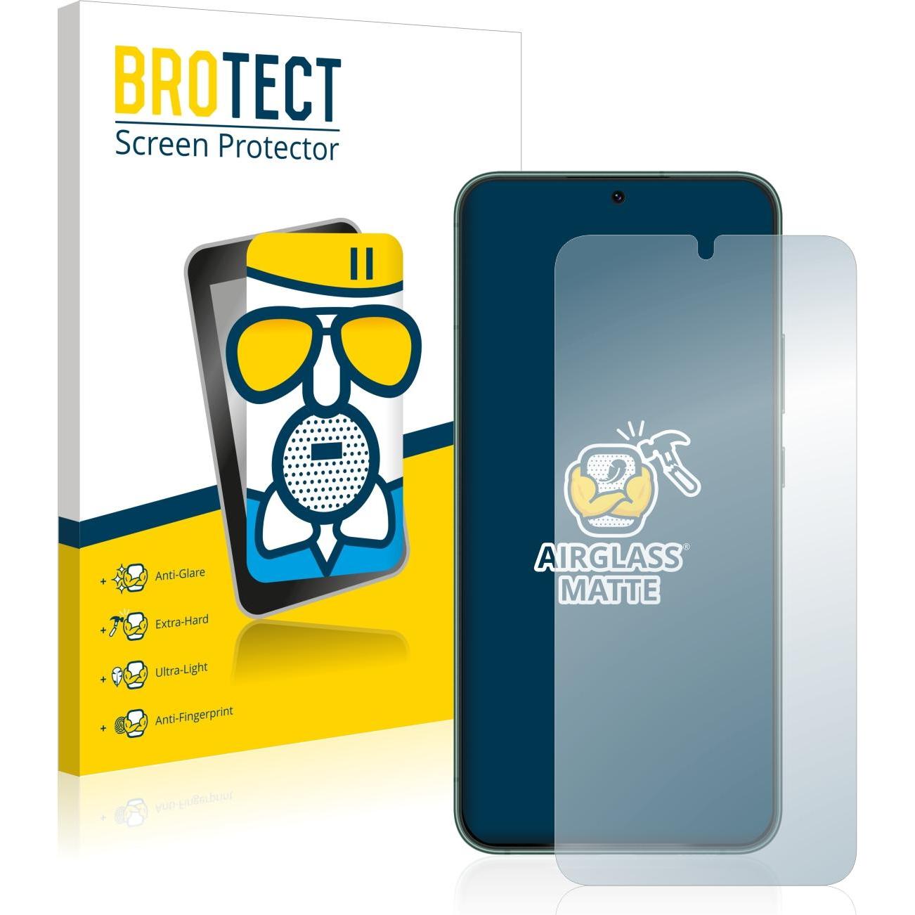 BROTECT AirGlass Panzerglasfolie Matt (1 Stück, Samsung Galaxy S21), Smartphone Schutzfolie, Grau