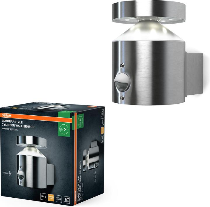 Produktbild Osram ENDURA® STYLE CYLINDER Wall Sensor 6W (360 lm, IP44)