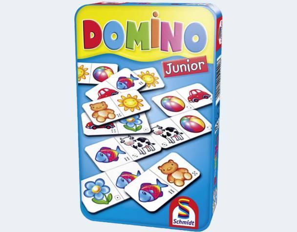 Produktbild Schmidt Spiele Domino Junior - Metalldose (Deutsch)