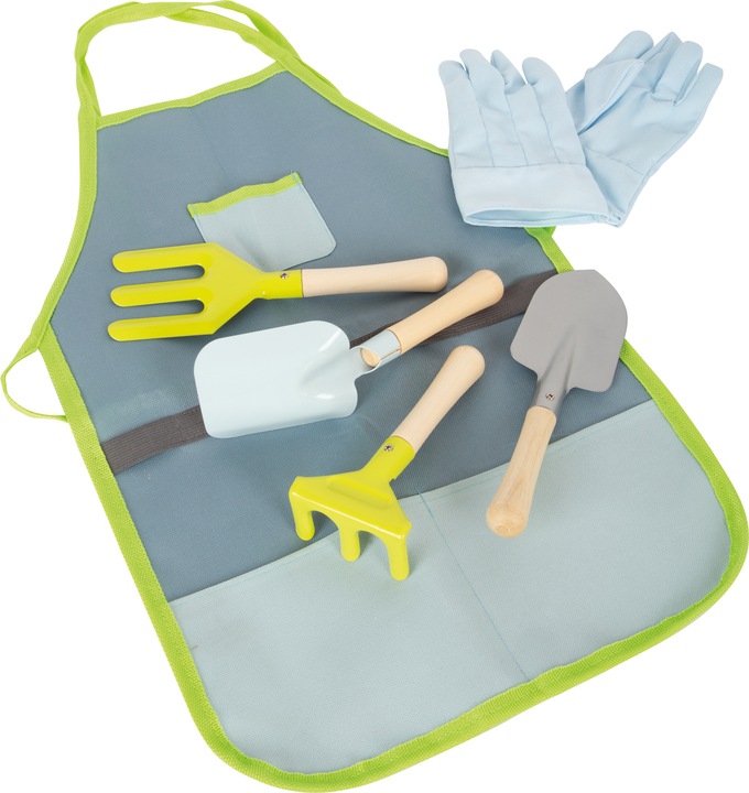Actual product image small foot Garden apron with garden tools