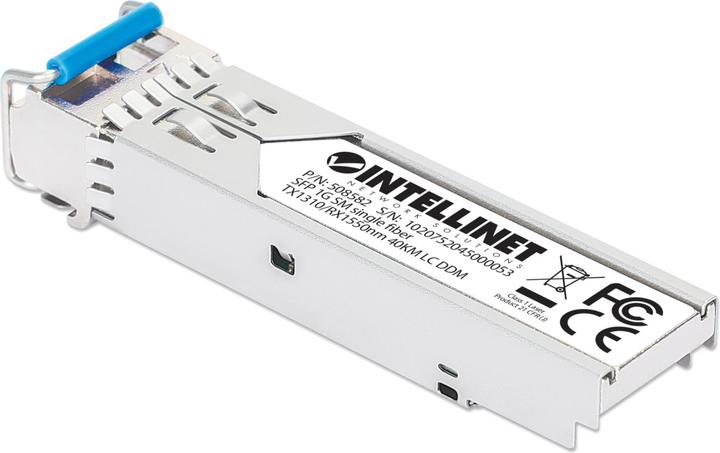 Immagine prodotto Intellinet Ricetrasmettitore SFP Gigabit Mini-GBIC WDM bidirezionale per cavo in fibra ottica