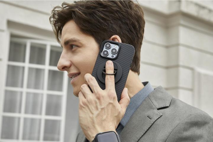 Immagine prodotto Pitaka Custodia MagEZ Pro per iP 15 Pro Max (Nero/Grigio Twill) 1500D (Apple iPhone 15 Plus)