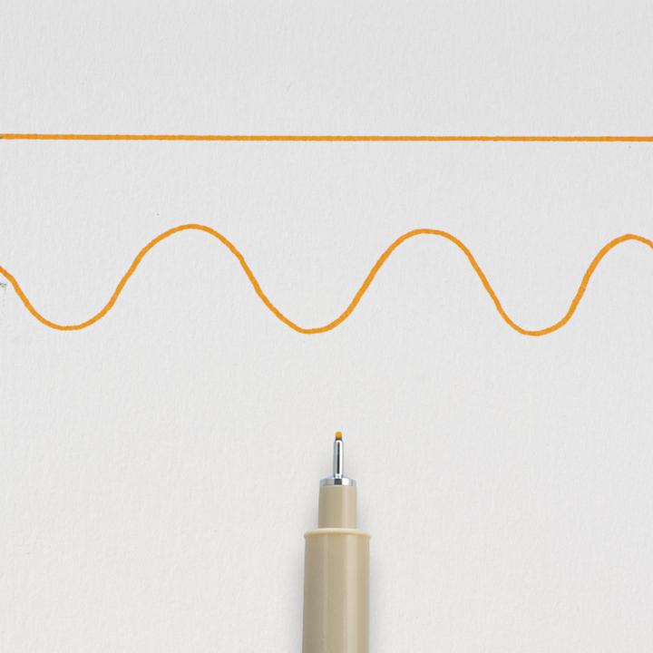 Actual product image Sakura Fineliner PIGMA MICRON 05, orange (Orange, 1x)