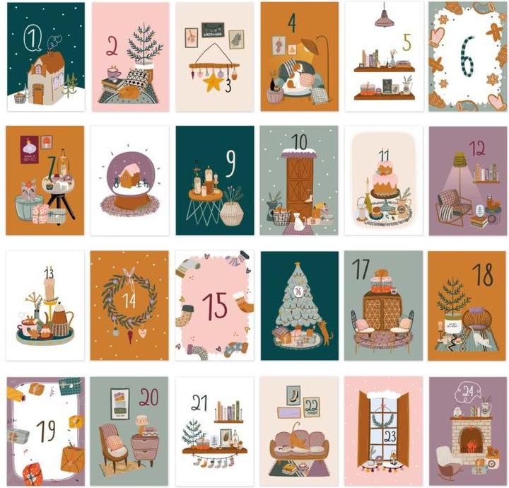 Actual product image Papierdrachen 24 postcards