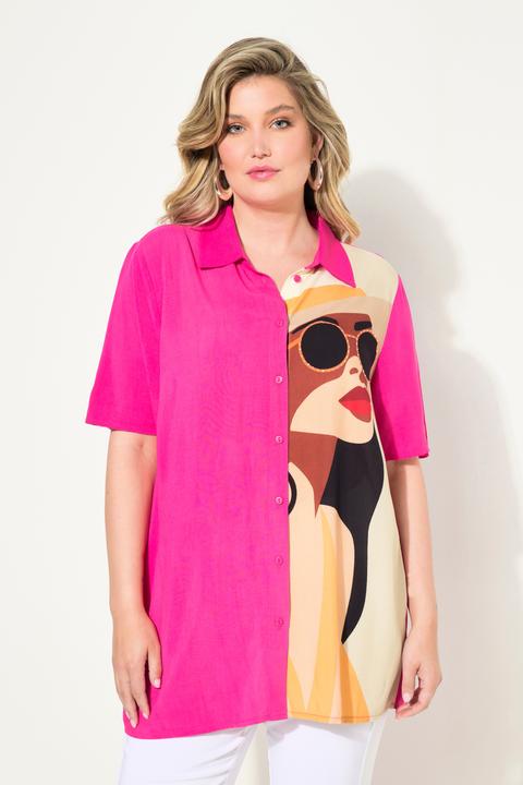Produktbild Miamoda Bluse, A-Linie, Frauen-Motiv, Halbarm (50)