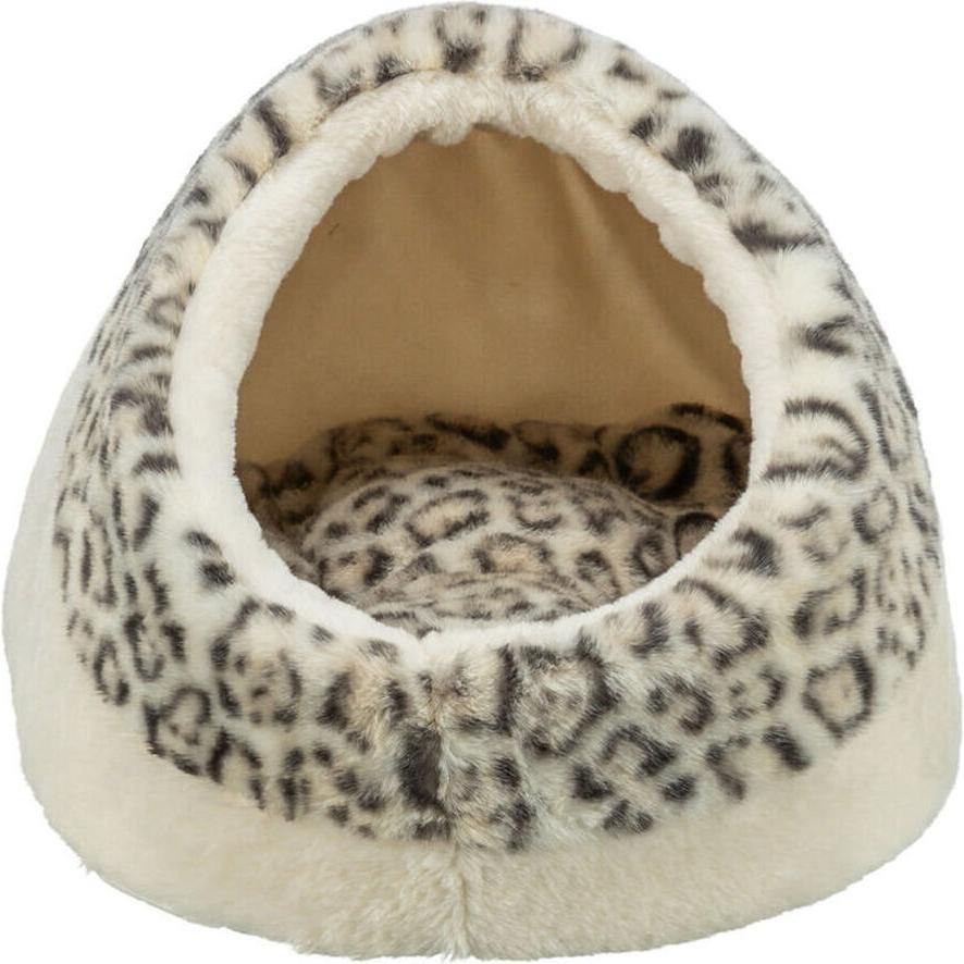 Trixie Katzenhöhle Leo Creme Polyester Plüsch 35 x 26 x 41 cm (Gatto), Cuccia per cani + cuccia per gatti