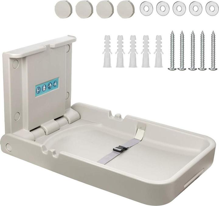 Actual product image Modundry Faltbarer Wickeltisch zur Wandmontage