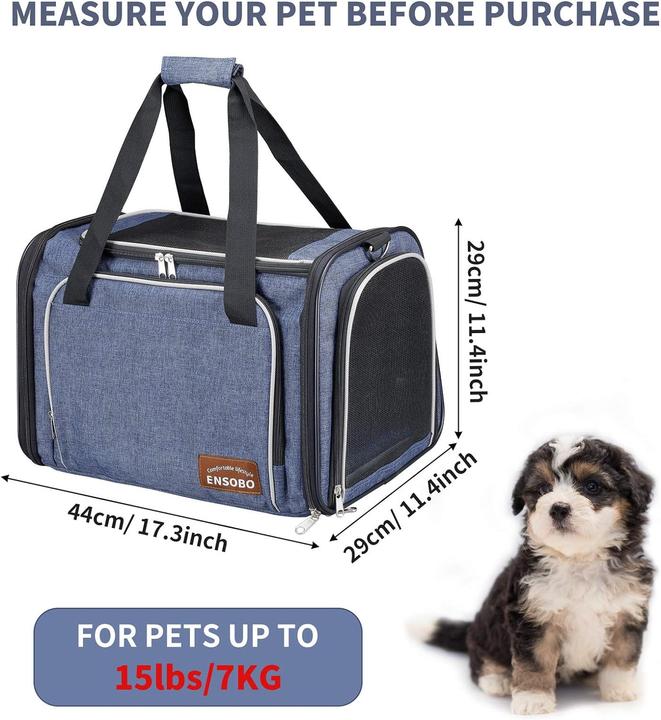 Actual product image Ensobo Animal transport bag (Cat, Dog, Washable, Breathable, Machine washable, Foldable)