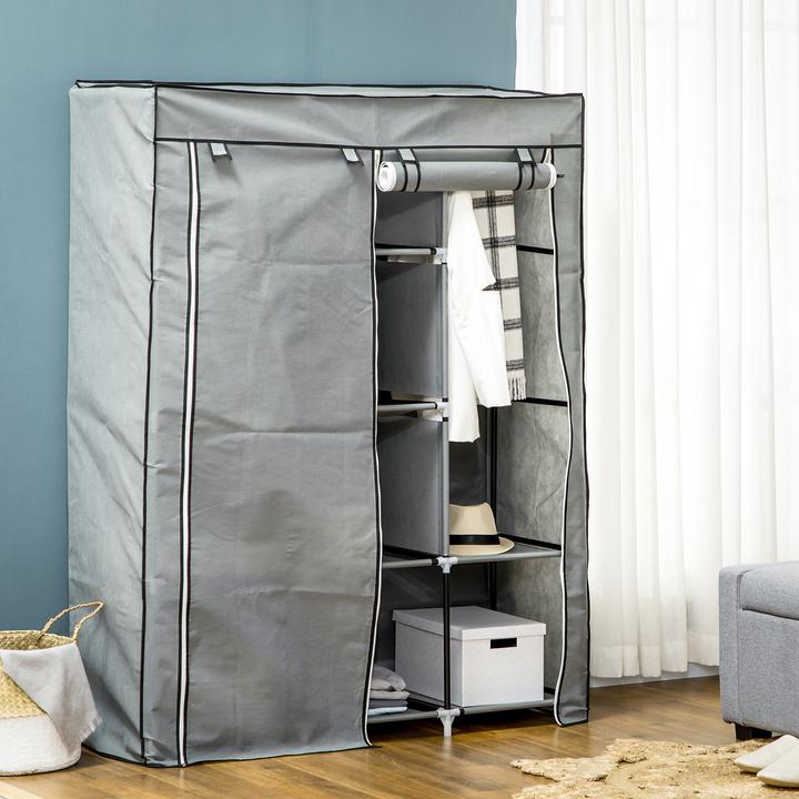 Image du produit Homcom Armoire en tissu (125 x 43 x 162,5 cm)