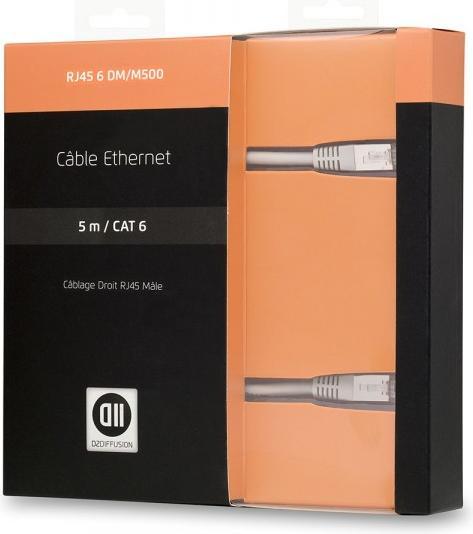 Produktbild D2 Diffusion C ble RJ45 droit m le CAT 6- 5 m (U/UTP, CAT6, 5 m)