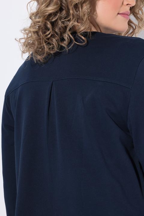 Produktbild Ulla Popken Sweatjacke, V-Ausschnitt, Langarm (48)