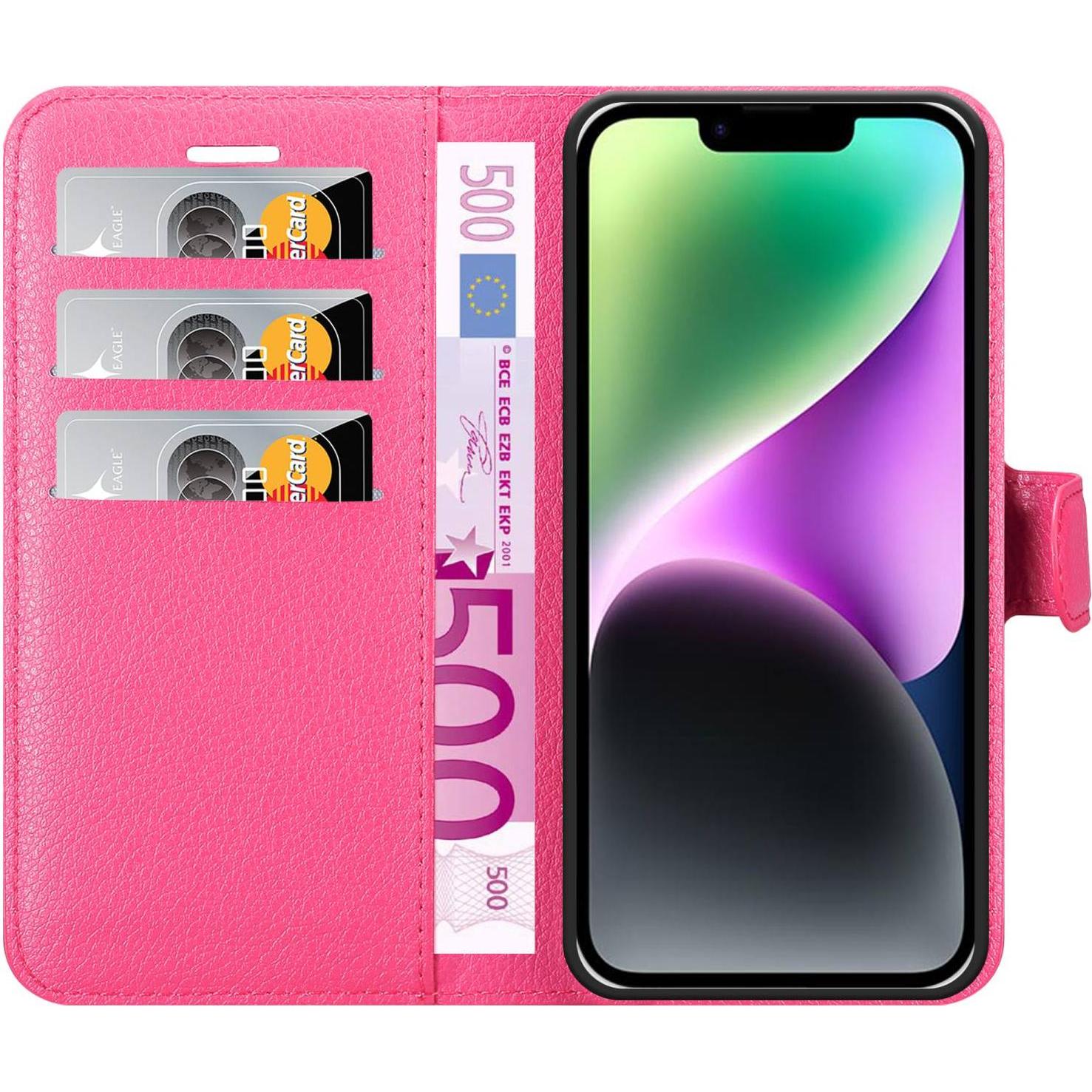 Thumbnail - Cadorabo Hülle für Apple iPhone 14 PLUS im Book Stand Style (Apple iPhone 14 Plus), Smartphone Hülle, Pink