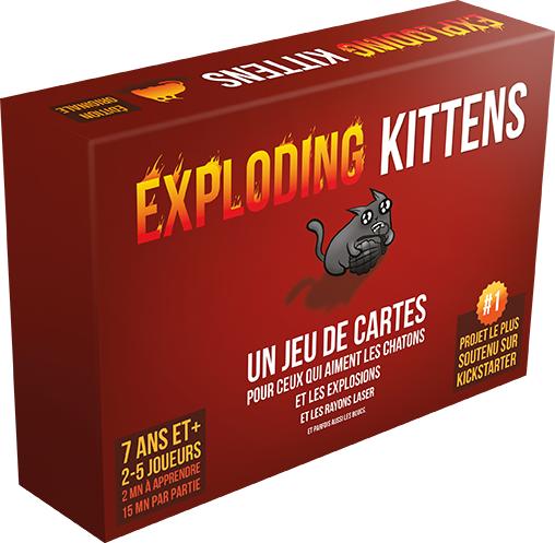 Produktbild Asmodée Exploding Kittens (Französisch, 2 - 5 Spieler)