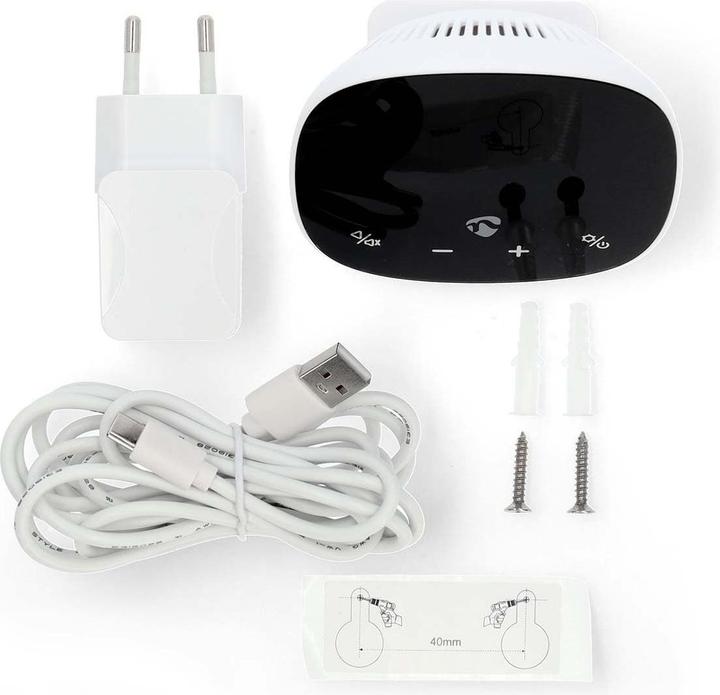 Actual product image Nedis SmartLife Luftqualitätsmonitor Wi-Fi | inkl. Display | Kohlendioxid (CO2) / Luftfeuchtigkeit /