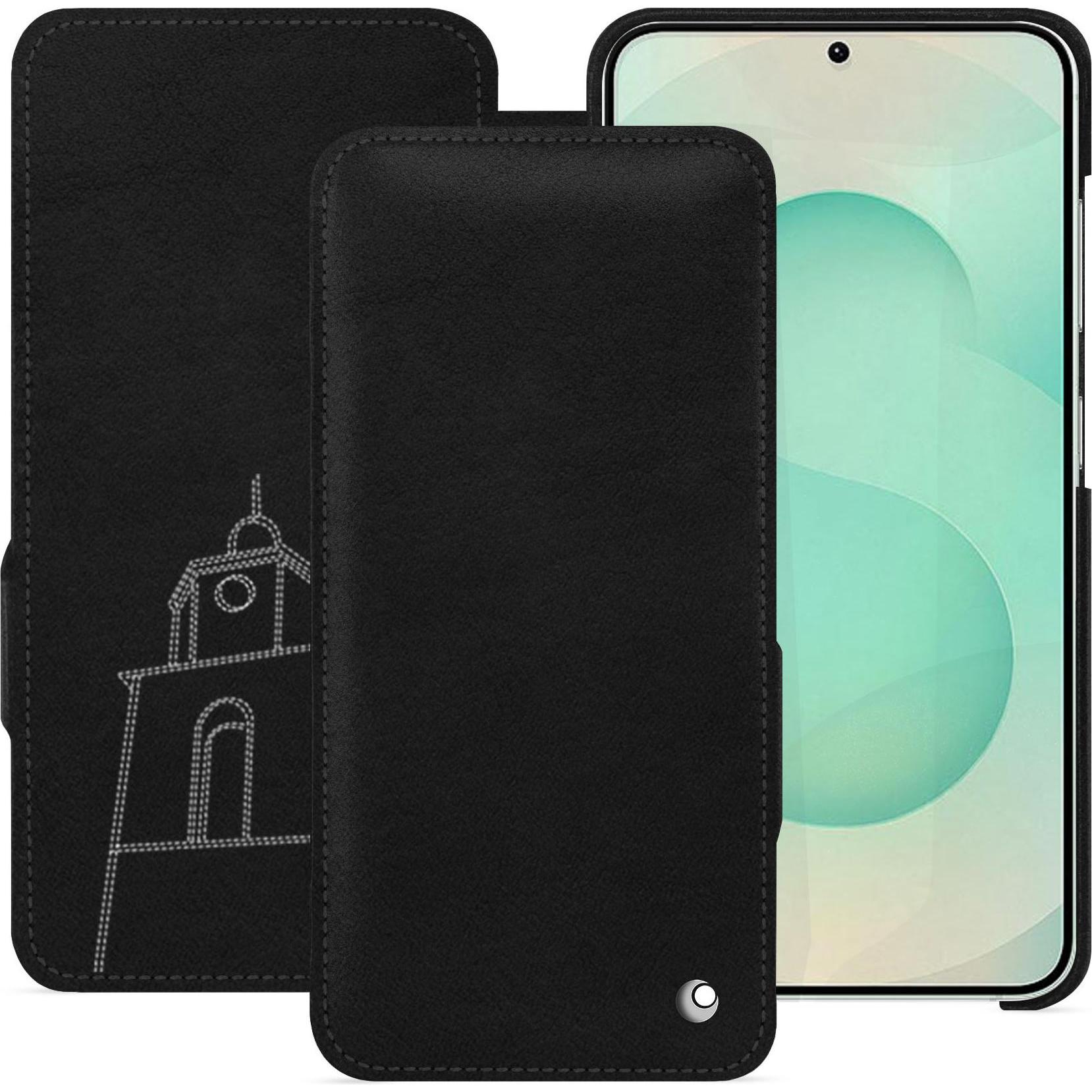 Noreve Lederschutzhülle horizontal (Samsung Galaxy S25+), Smartphone Hülle, Schwarz