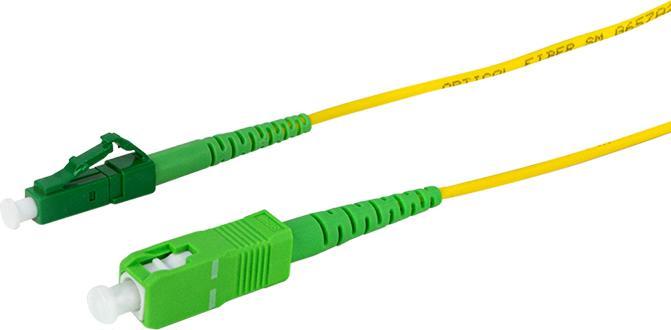 Actual product image LogiLink Fibre optic patch cable, SC-Simplex (CAT7, 1 m)