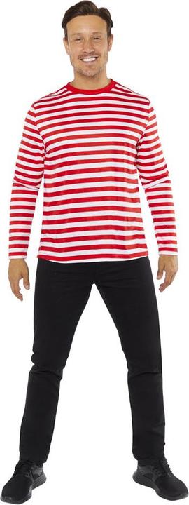 Immagine prodotto Amscan Camicia a righe da uomo rossa e bianca (L)