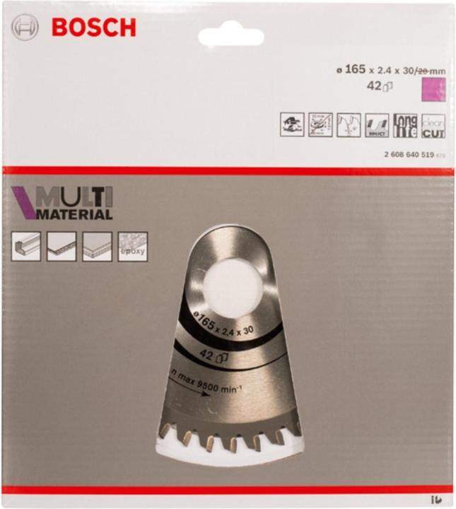 Produktbild Bosch Professional Zubehör PRO Multi Material Kreissägeblatt, 165 x 2,4 x 30 mm