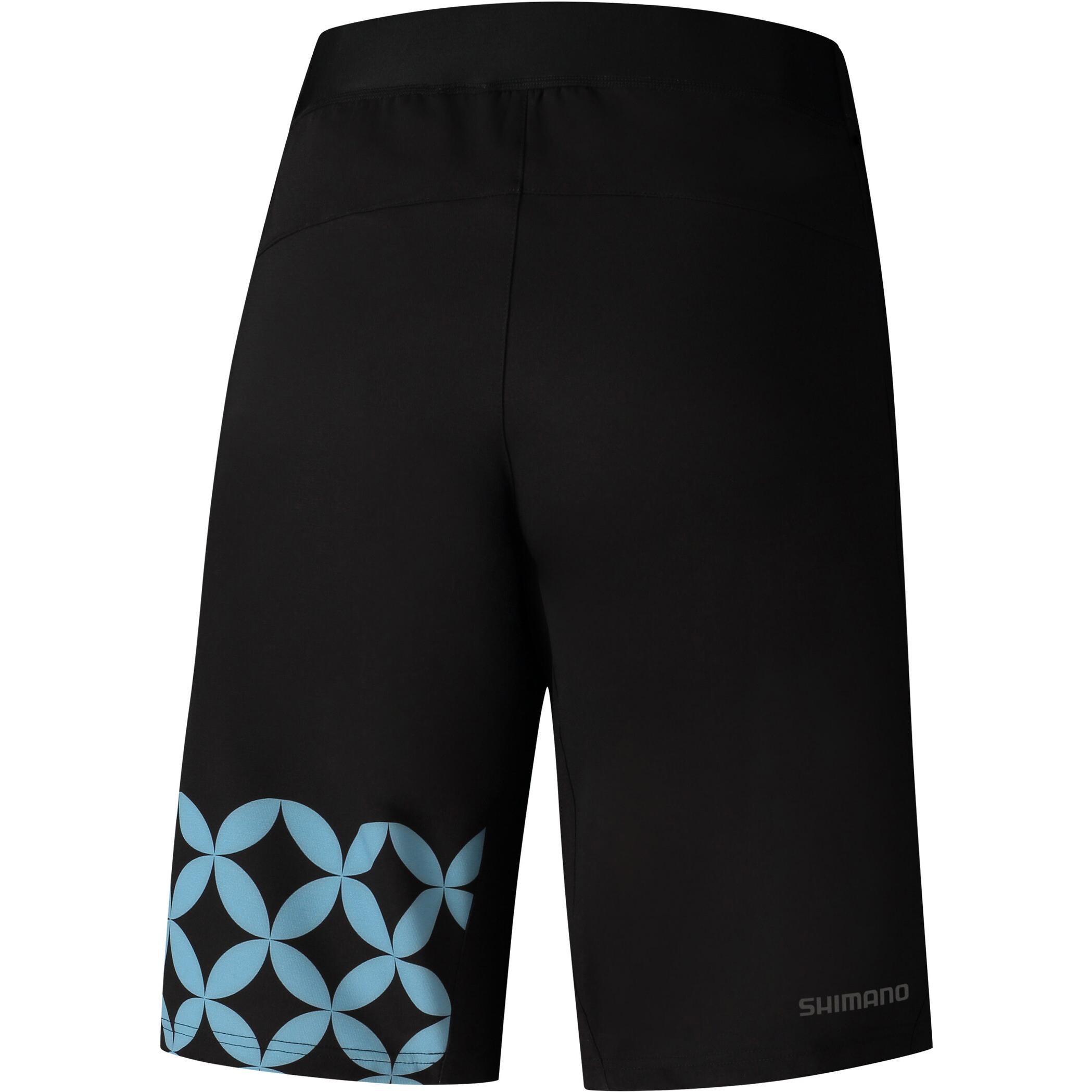 Thumbnail - Shimano, Damen, Velohosen, Sayama Printed (L), Blau, Schwarz, L