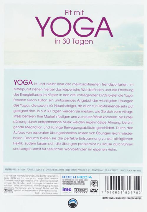 Image du produit Plaion En forme avec le yoga en 30 jours (DVD, 2003, Allemand)