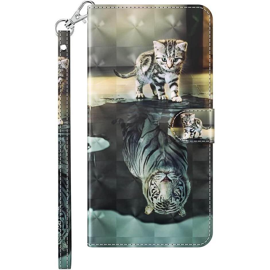 Thumbnail - Cover-Discount Xiaomi Redmi Note 11 Pro / 12 Pro - Etui Glitzer Effekt Katze (Xiaomi Redmi Note 11 Pro, Realme 12 Pro+),...