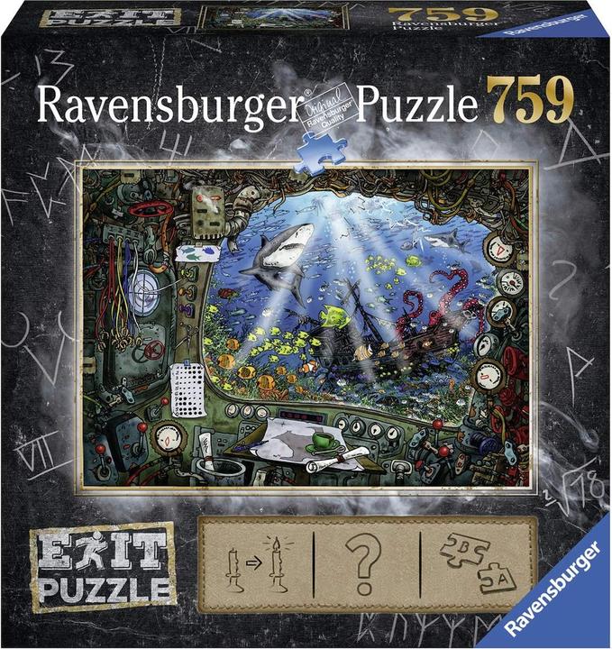 Produktbild Ravensburger RAV19953 - EXIT Puzzle: Im U-Boot, 759 Teile, ab 14 Jahren (759 Teile)
